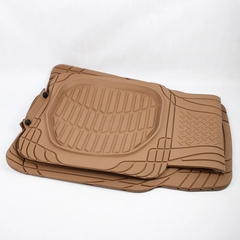 Motor Trend Deep Dish Heavy Duty Rubber Floor Mats Tan J-18.3D OF-923-BG