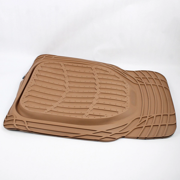 Motor Trend Deep Dish Heavy Duty Rubber Floor Mats Tan J-18.3D OF-923-BG