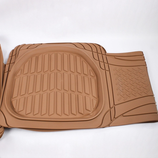 Motor Trend Deep Dish Heavy Duty Rubber Floor Mats Tan J-18.3D OF-923-BG