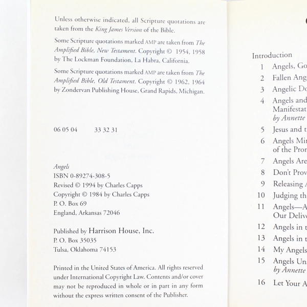 Angels by Charles Capps 1994 Harrison House Inc Paperback