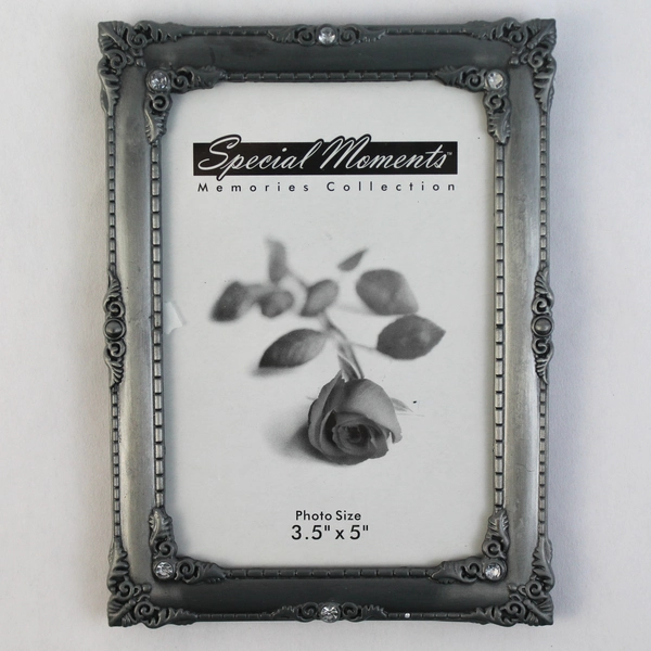 Lot Of 2 Special Moments Photo Frames Pewter Metal 3.5" x 5" and 3" x 3"