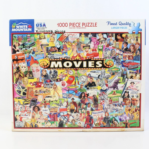 White Mountain 1000 Piece Puzzle Movies Larger Pieces Flawed