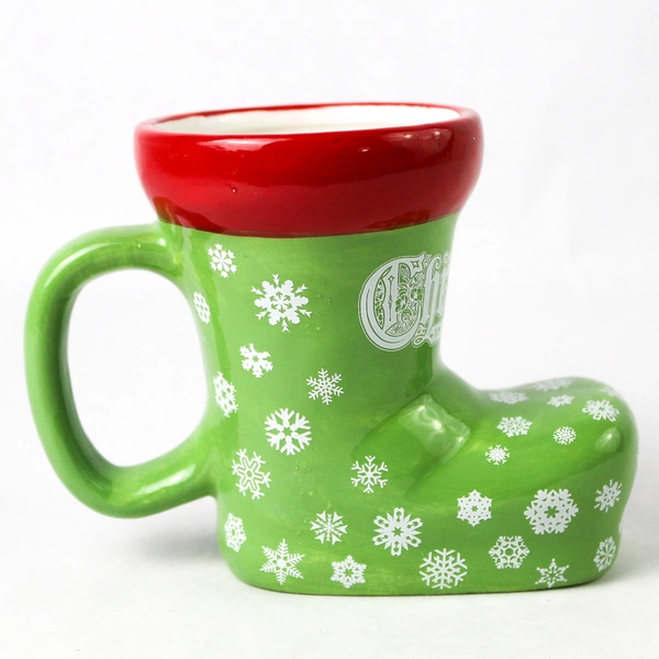 Christmas In The Garden Ceramic Christmas Boot Stocking Mug