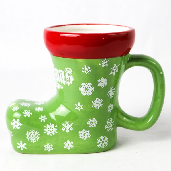 Christmas In The Garden Ceramic Christmas Boot Stocking Mug