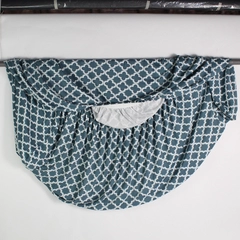 Michael O'Neil King Size Fitted Couch Sheet Blue White 242 Cm x 160 Cm