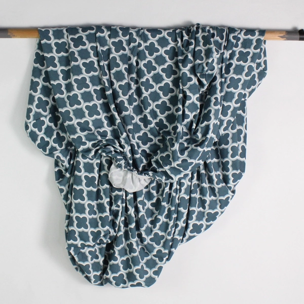 Michael O'Neil King Size Fitted Couch Sheet Blue White 242 Cm x 160 Cm