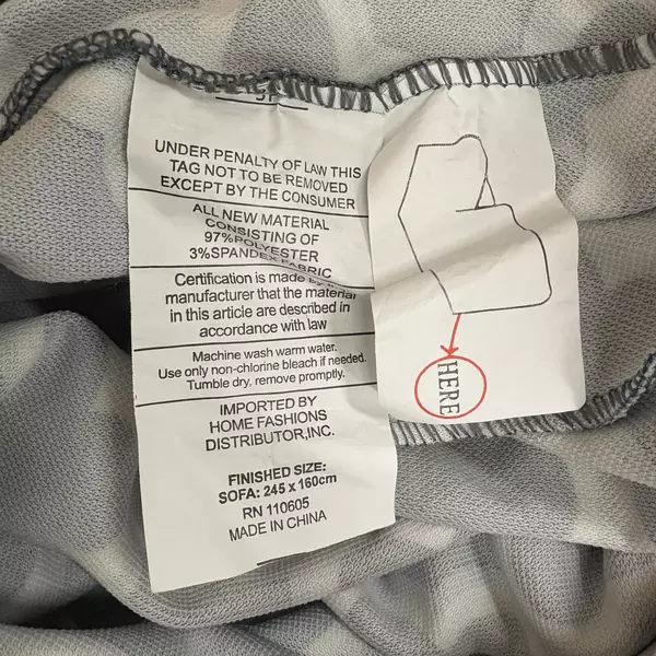 Michael O'Neil King Size Fitted Couch Sheet Blue White 242 Cm x 160 Cm