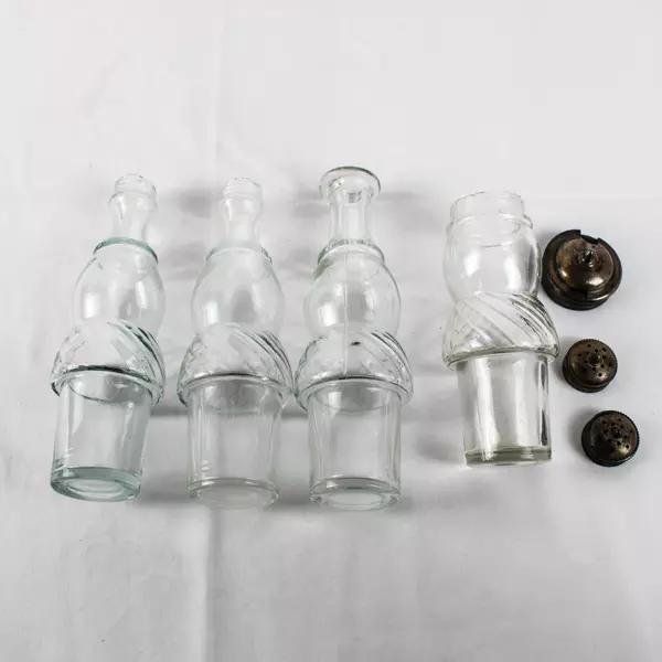 Antique William Rogers MFG Co. Spinning Silver Plate Cruet Caddy