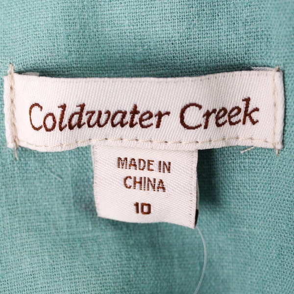 NWT Coldwater Creek Dusty Shale Green Blazer Women's Size 10