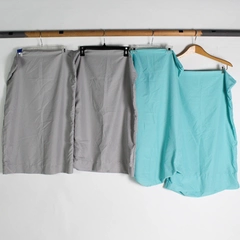 Lot of 4 Gray and Blue Queen Sized Pillowcases 20" x 30"