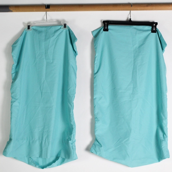 Lot of 4 Gray and Blue Queen Sized Pillowcases 20" x 30"