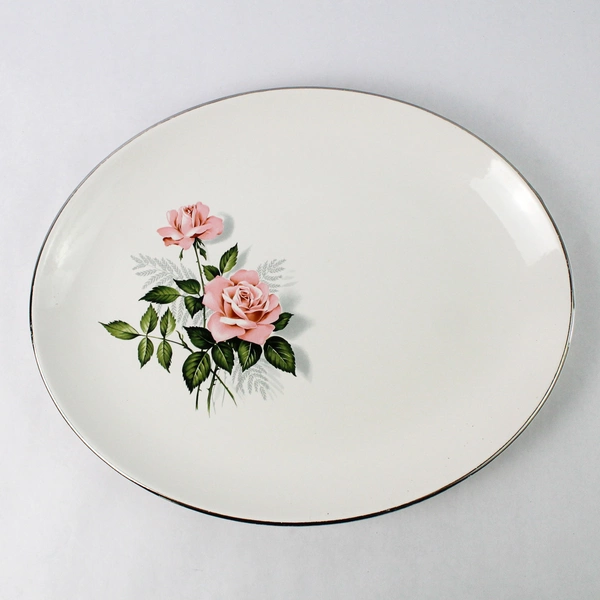 Taylor Smith Taylor Summer Rose Platinum Platter                          