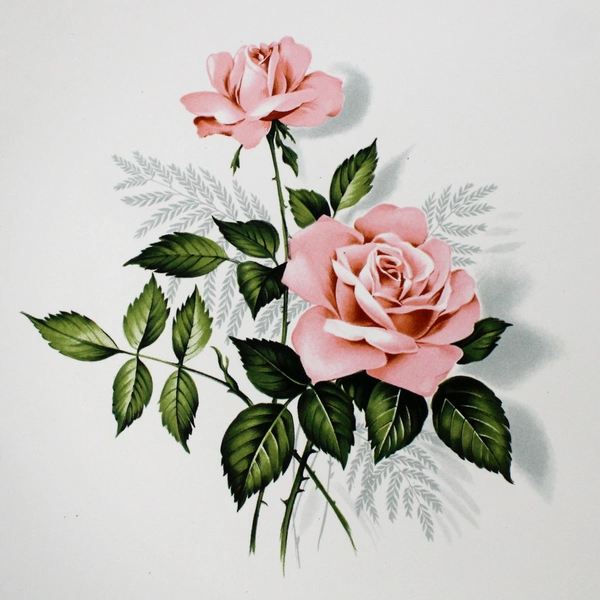 Taylor Smith Taylor Summer Rose Platinum Platter                          