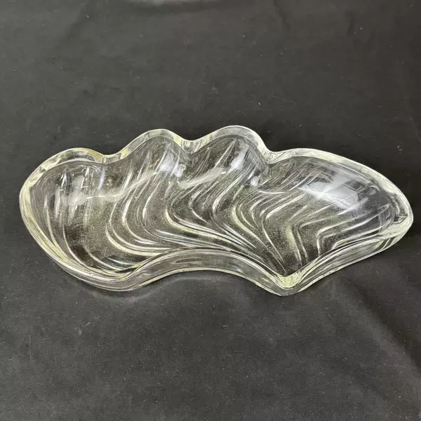 Kromex Glass Replacement Lazy Susan Tray Swirl Pattern