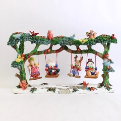 Jaimy Jolly Holiday Swingers Snowman Santa Reindeer Angel On Swings 