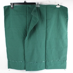Set Of 2 Unbranded Pillowcase Solid Color Dark Green 19.5" x 29"