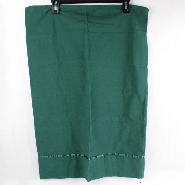 Set Of 2 Unbranded Pillowcase Solid Color Dark Green 19.5" x 29"
