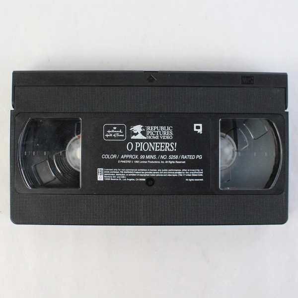 O Pioneers! VHS 1992 Hallmark Jessica Lange