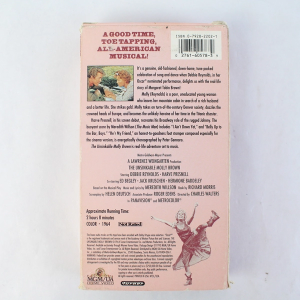 The Unsinkable Molly Brown VHS 1964