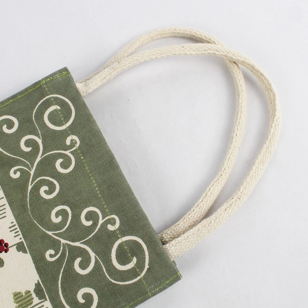 True 2 Bottle Wine Tote Carry Bag Reusable Grape Wine Patterned Canvas