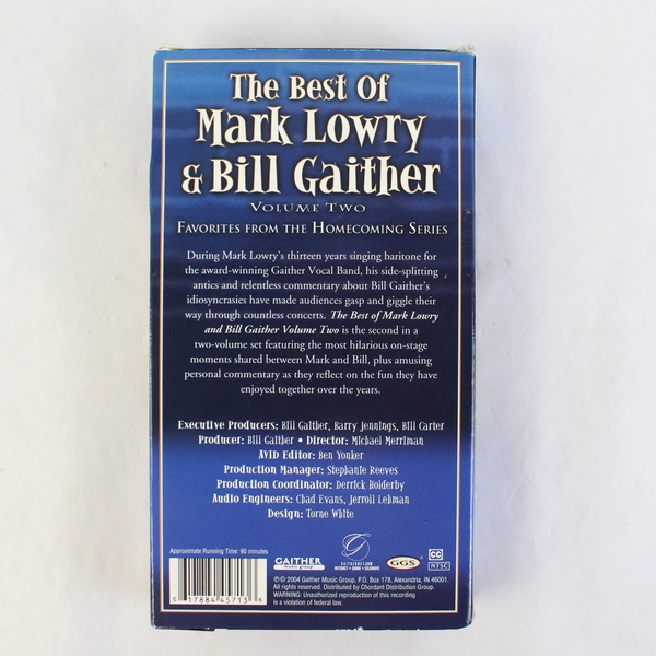 The Best Of Mark Lowry & Bill Gaither Volume Two VHS 2004