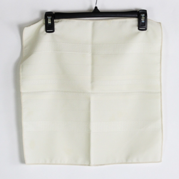 Lot Of 2 Table Cloth Round Light Off White 74" Diameter & Square Napkin 17"