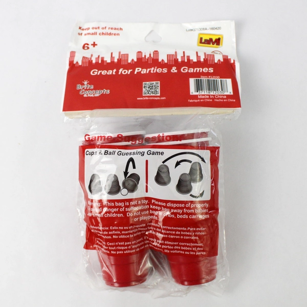 Red Jr. Activity Pack  20 Mini 2 Oz Cups & 4 Mini Ping Pong Balls