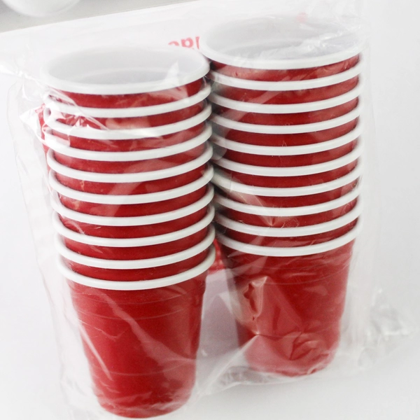 Red Jr. Activity Pack  20 Mini 2 Oz Cups & 4 Mini Ping Pong Balls