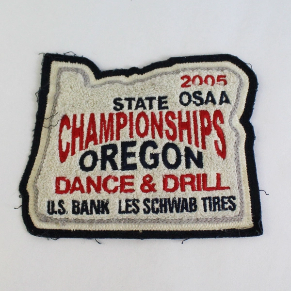 2 State OSAA Oregon Dance And Drill Championship Award Patches 2005 and 2007