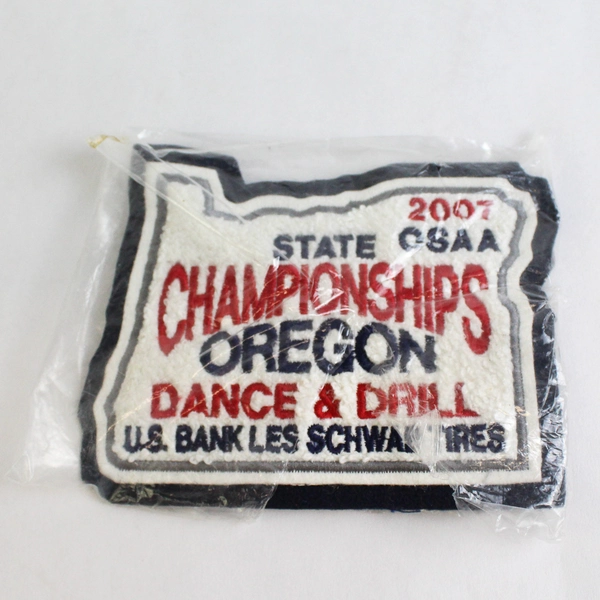 2 State OSAA Oregon Dance And Drill Championship Award Patches 2005 and 2007
