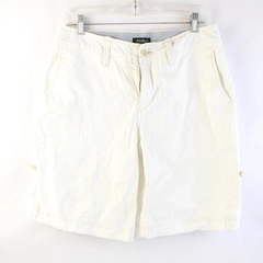 Eddie Bauer Capris Shorts Blakely Fit Chino White Roll Hem Women's Size 10