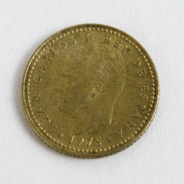 Lot of 2 One Peseta Coins From Spain 1975 And 1987