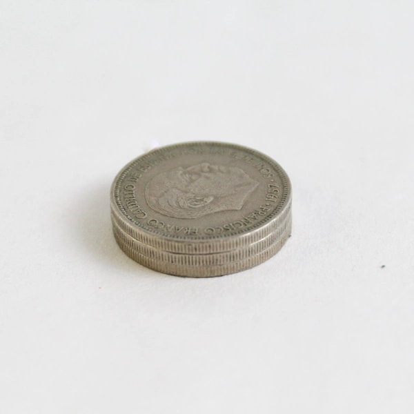 Lot of Three 5 Peseta Coins From Spain Dated 1957