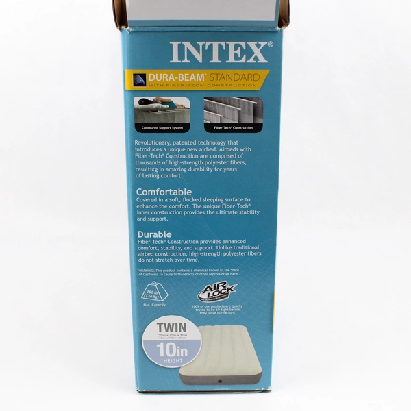 Intex Dura-Beam Standard Series Deluxe Single-High Airbed Twin Size