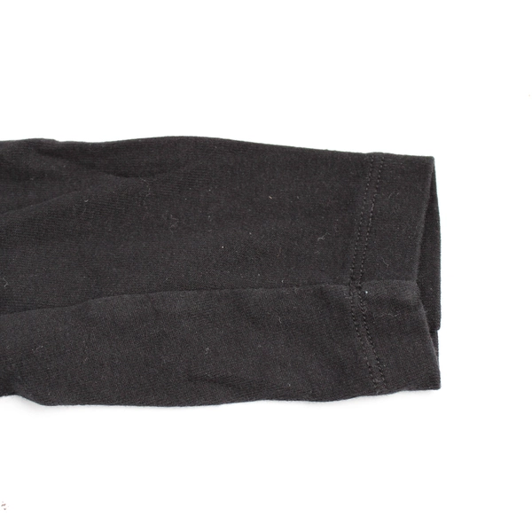 St. John's Bay Solid Black Long-Sleeved Cotton Shirt Women's Size XL