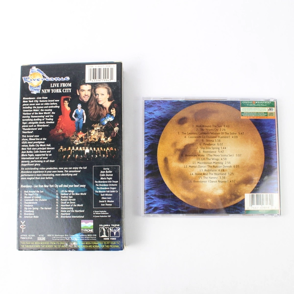 Set of 2 Riverdance CD VHS Tape Bill Whelan 