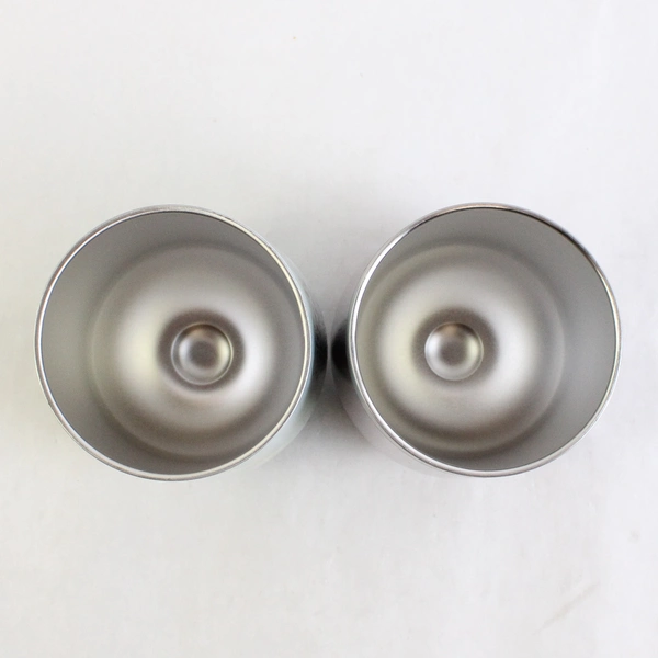 Set of 2 Thily Stemless Wine Tumbler Triple Insulated Thermos Metal Pink & Blue