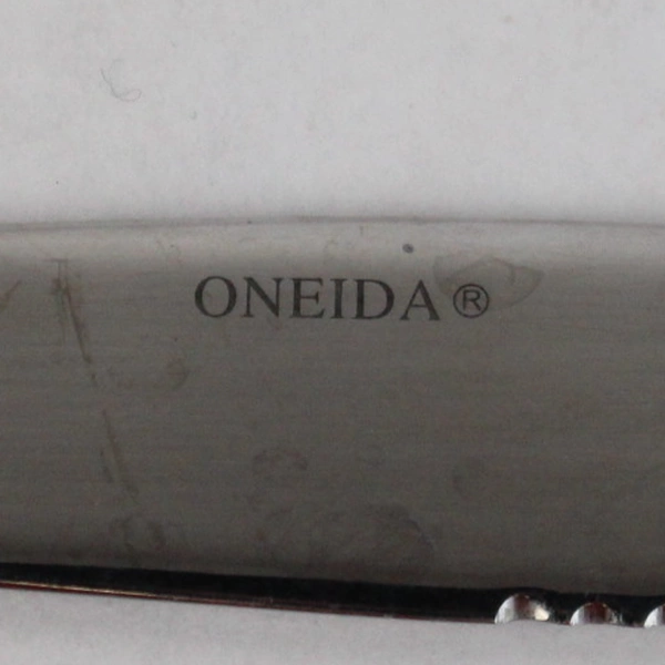 Set of 4 Oneida Arbor Rose Stainless Steel Solid Dinner Knives