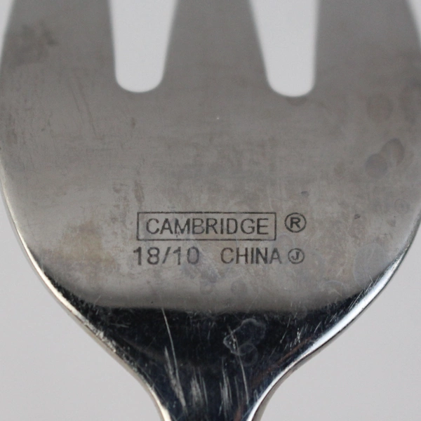 Crate & Barrel Oona Stainless Steel Cold Meat Serving Fork