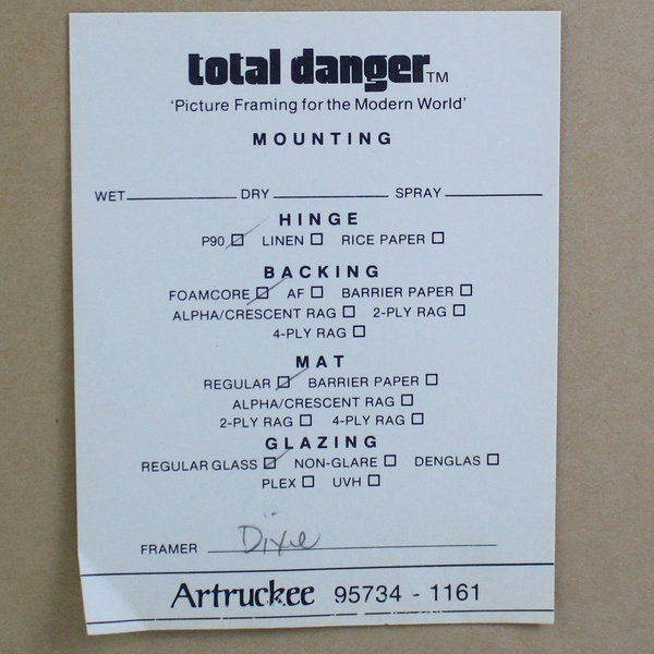 Framed And Matted Richard G Lowe Mallard Ducks Art Print Signed