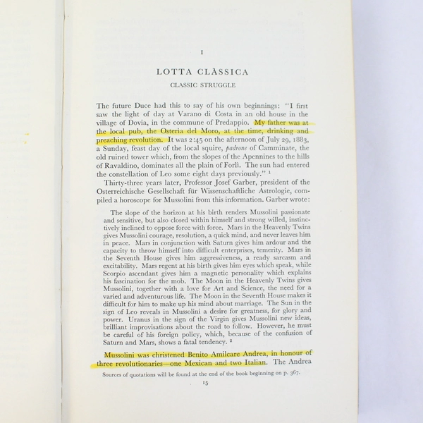 The Day of the Lion Italy 1922-1945 by Roy MacGregor-Hastie 1963 Hardcover 