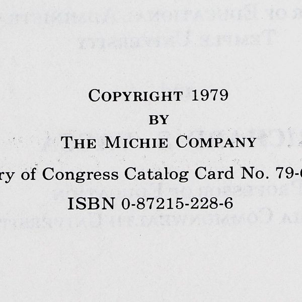 Law and Education Contemporary Issues & Court Decisions 1st Edition 1979 HC