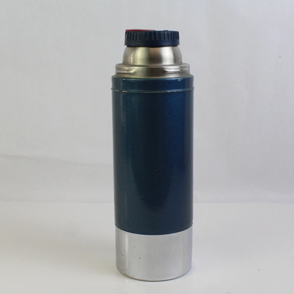 Vintage Thermos Co. King-Seeley Blue Thermos Bottle Model 2480 Flawed