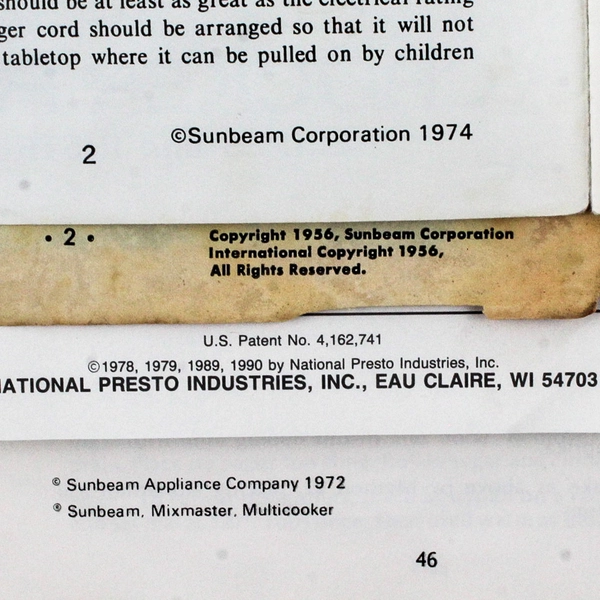 Vintage Lot Of 5 Instructions & Recipe Books For Different Kitchen Gadgets