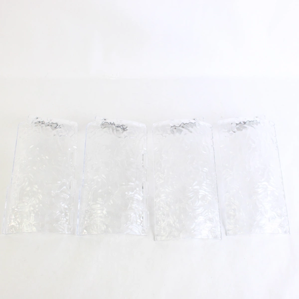 One Pair Of Adjustable Clear Textured Plastic Air Vent Deflector Covers 