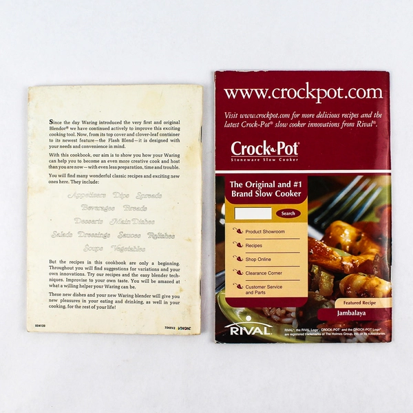 Vintage Lot Of 2 Instructions & Recipe Books For Different Kitchen Gadgets