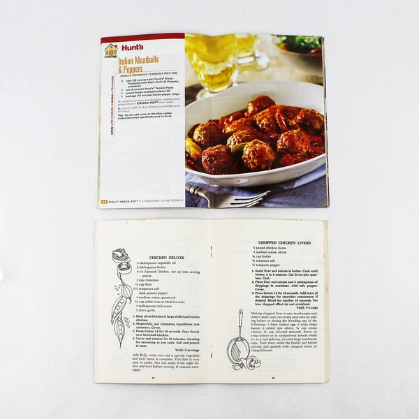 Vintage Lot Of 2 Instructions & Recipe Books For Different Kitchen Gadgets