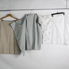 Lot of 5 Varied Gray White Beige Queen Cotton Pillowcases DIY Fabric Upcycling