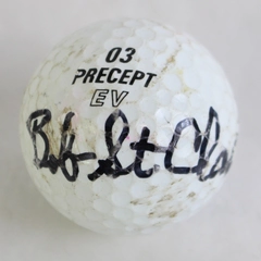Precept EV White Golf Ball Game Used Autographed Bob St Clair