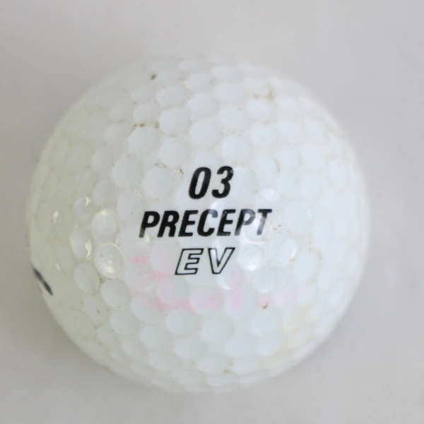 Precept EV White Golf Ball Game Used Autographed Bob St Clair